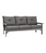 Slate Gray All-Weather Patio Sofa with Textured Cushion