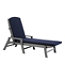 All-Weather Chaise Lounger Textured Cushion
