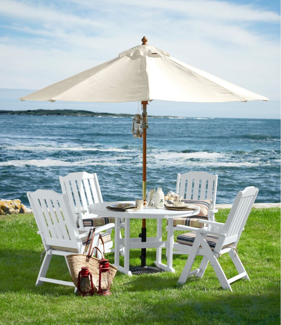 Wood Sunbrella Market Umbrella