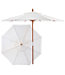Wood Sunbrella Market Umbrella