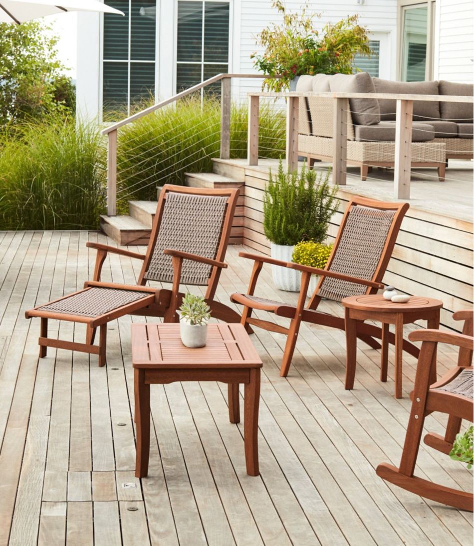 Wicker Eucalyptus Lounger