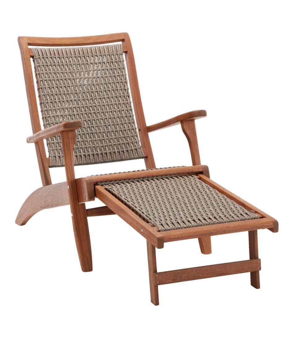 Wicker Eucalyptus Lounger