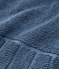 Organic Cotton Textured Bordered Bath Mat