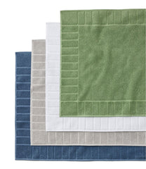 Organic Cotton Textured Bordered Bath Mat