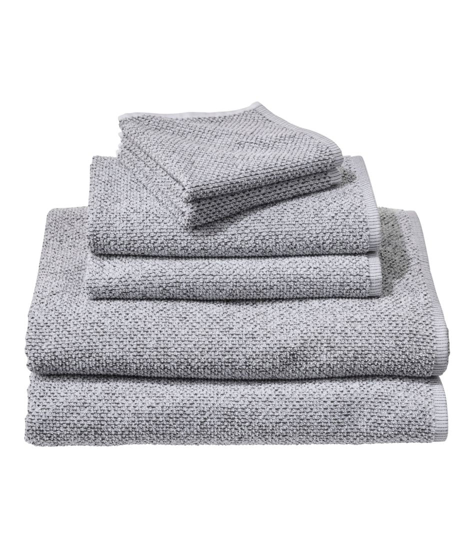 Marled Organic Textured Cotton Towel Set