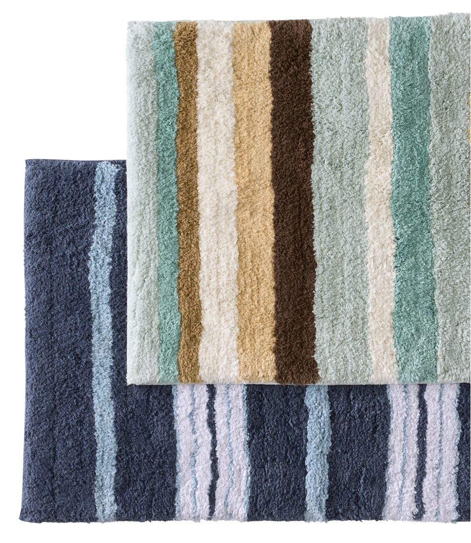 Premium Cotton Bath Mat Multistripe