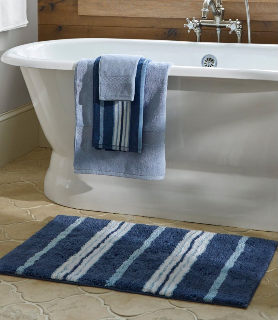 Premium Cotton Bath Mat Multistripe