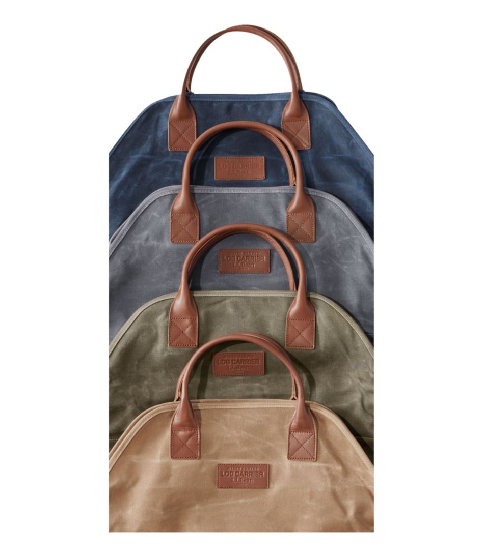 Waxed-Canvas Log Carrier