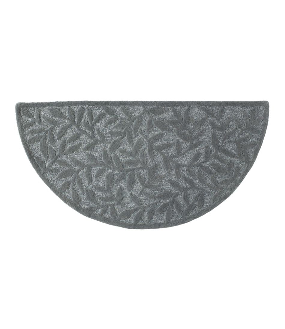 Crescent Leaf Wool Hearth Rug