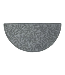 Crescent Leaf Wool Hearth Rug