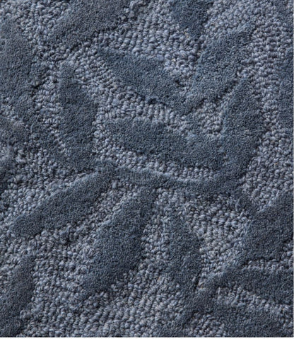 Wool Hearth Rug, Crescent, Leaf
