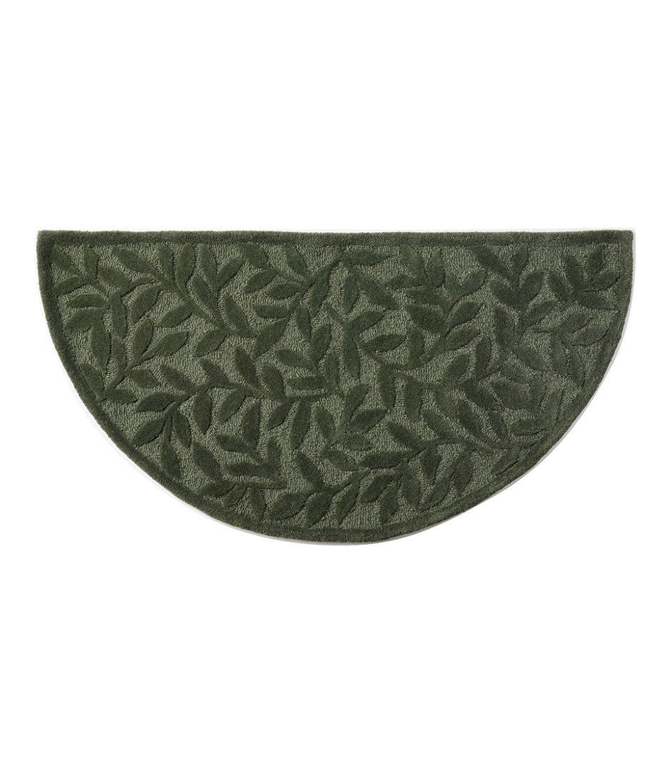 Crescent Wool Hearth Rug Leaf