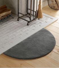 Wool Hearth Rug Crescent