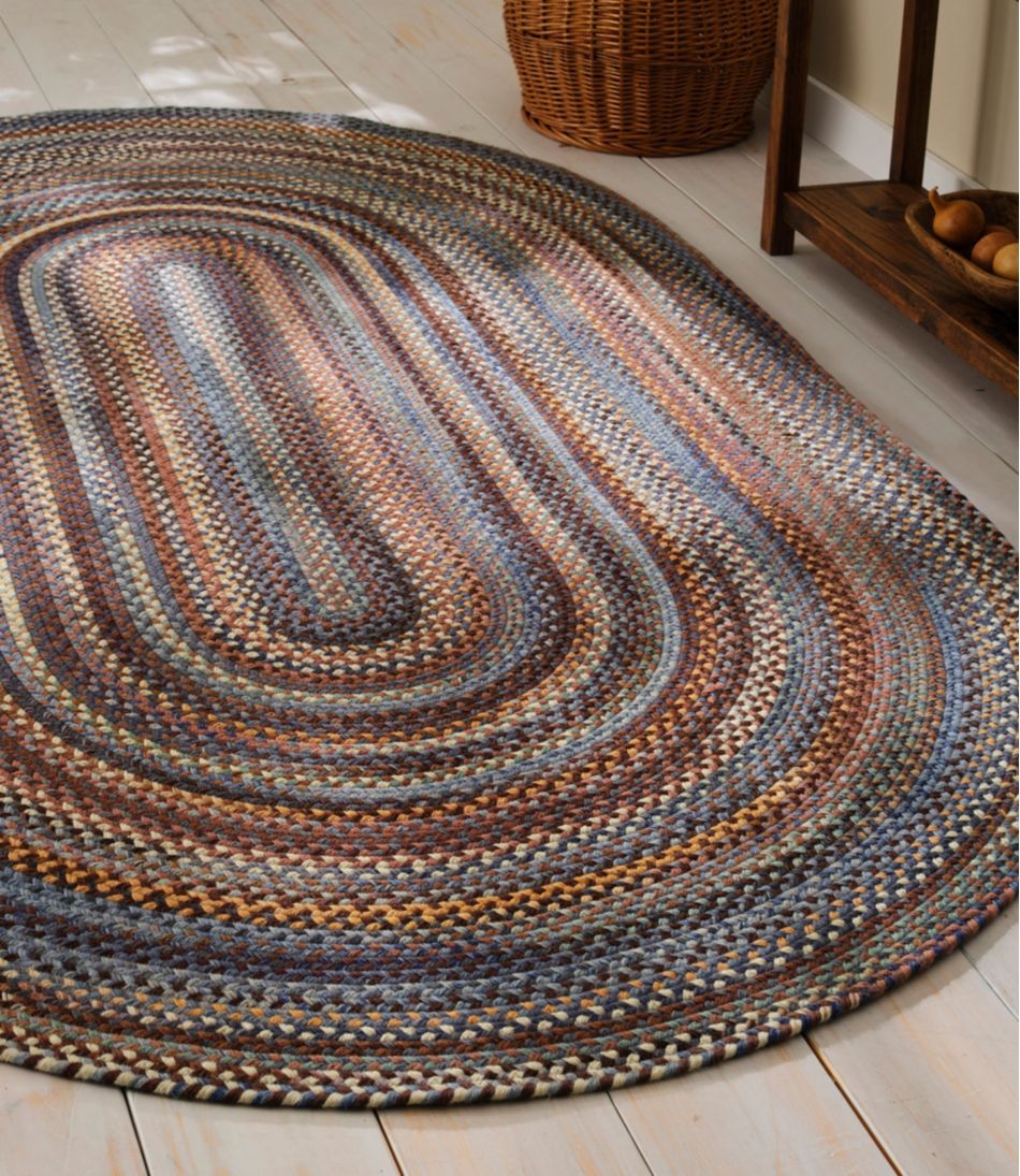 L.L.Bean Braided Wool Rug, Oval