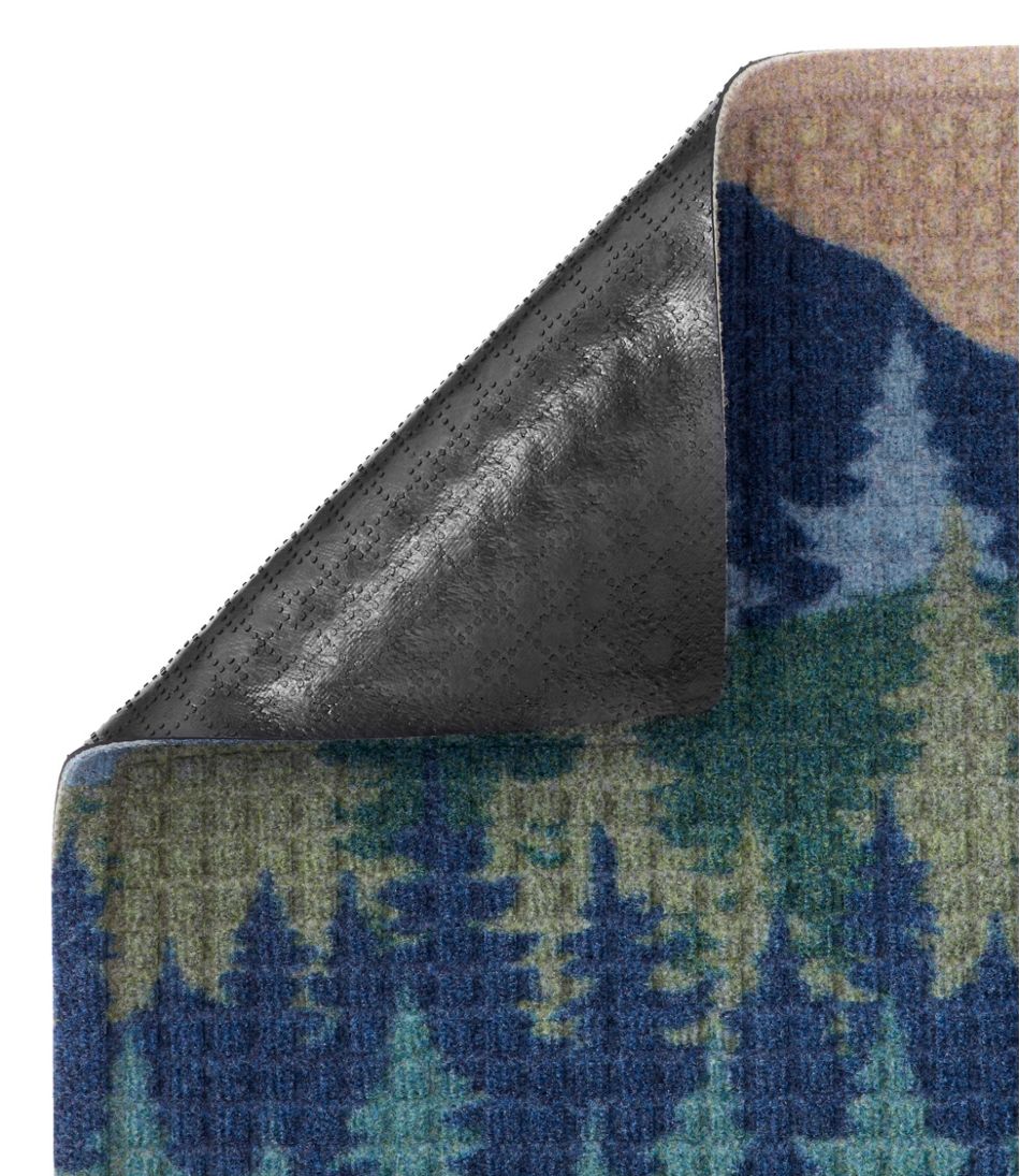 Printed Recycled Waterhog Doormat Pine Trees