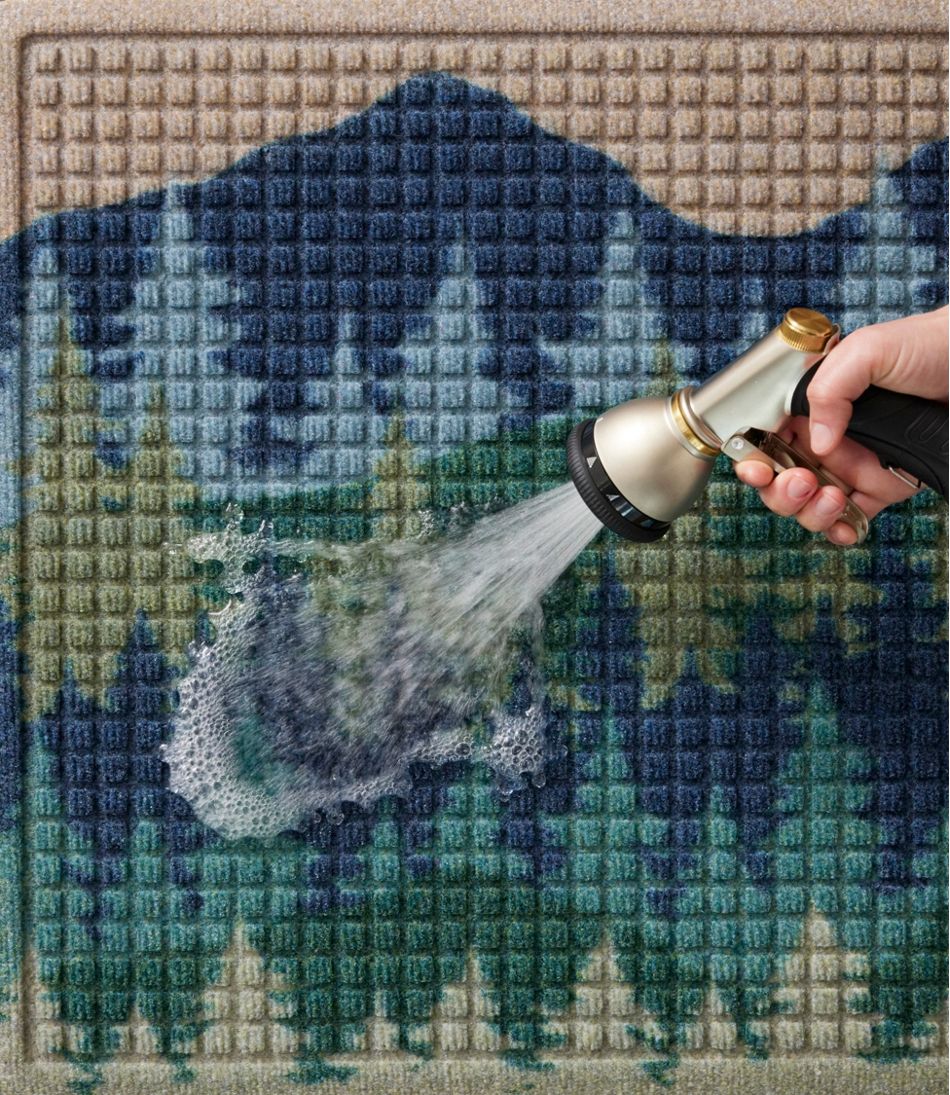 Printed Recycled Waterhog Doormat Pine Trees