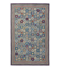 Coins Bean's Wool Hooked Rug