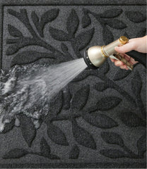 Woodland Leaf Heavyweight Recycled Waterhog Doormat