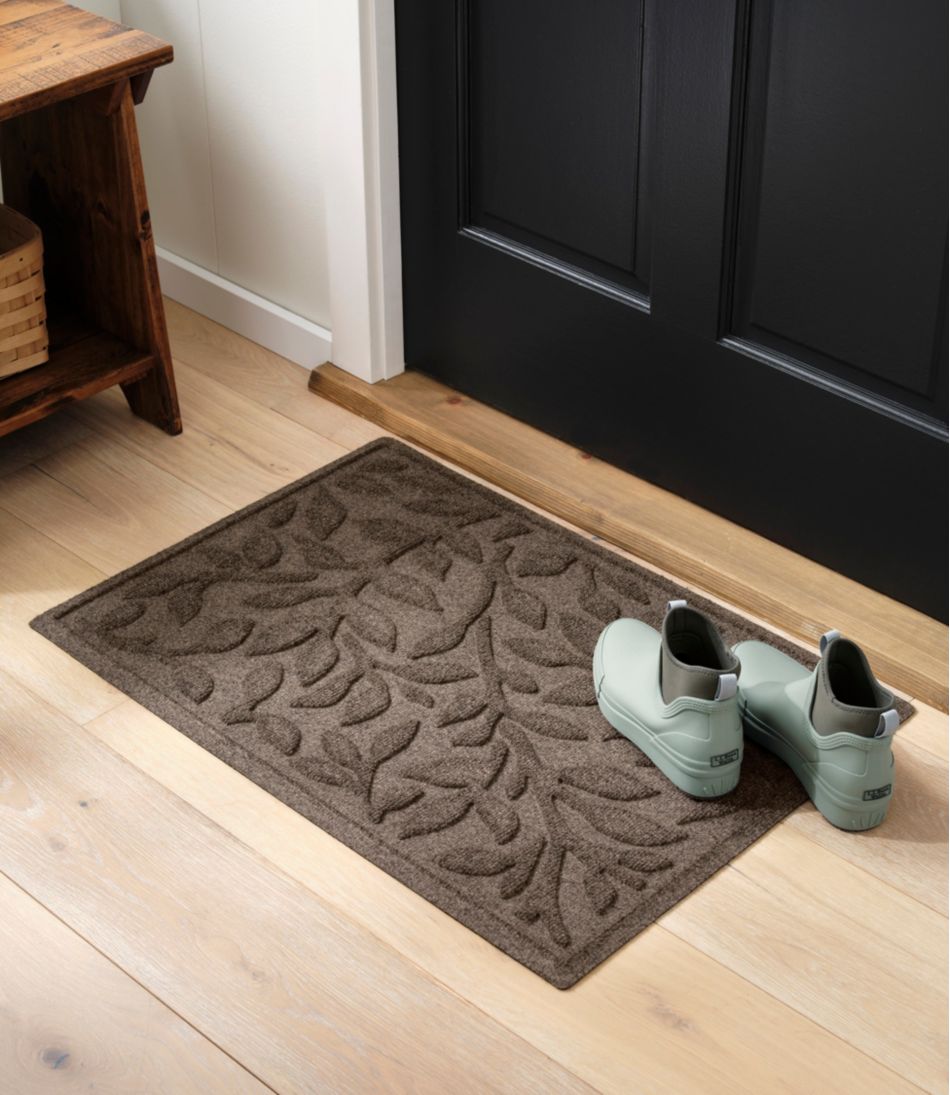 Woodland Leaf Heavyweight Recycled Waterhog Doormat