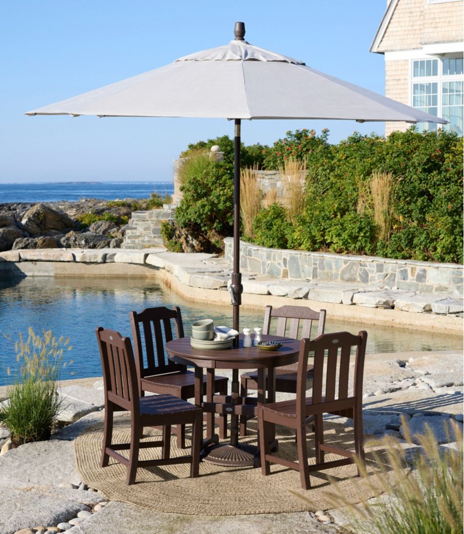 Concentric Pattern Oval All-Weather Braided Rug