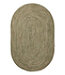 Concentric Pattern Oval All-Weather Braided Rug