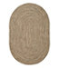 Concentric Pattern Oval All-Weather Braided Rug