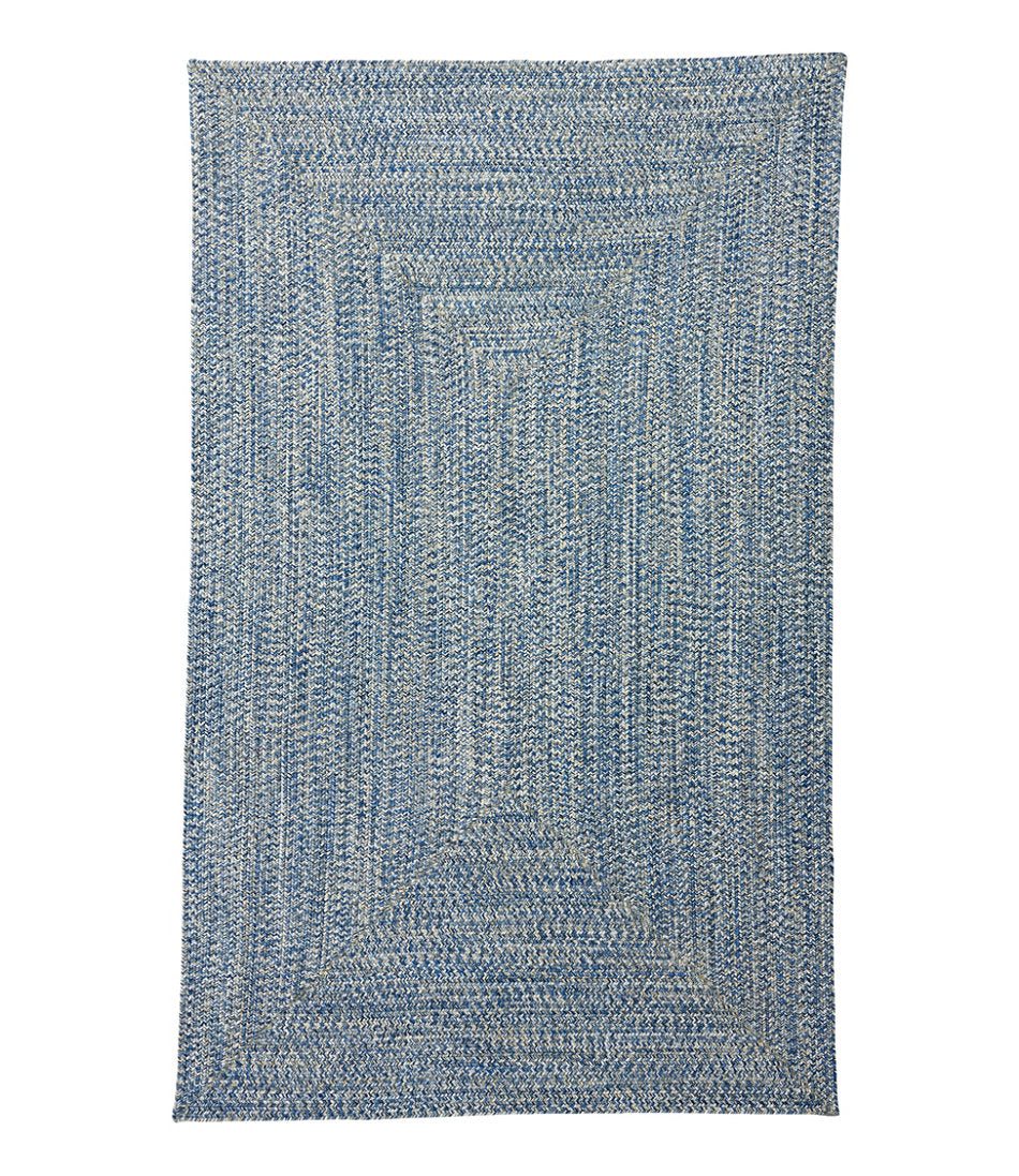 All-Weather Braided Rug Concentric Pattern Rectangular