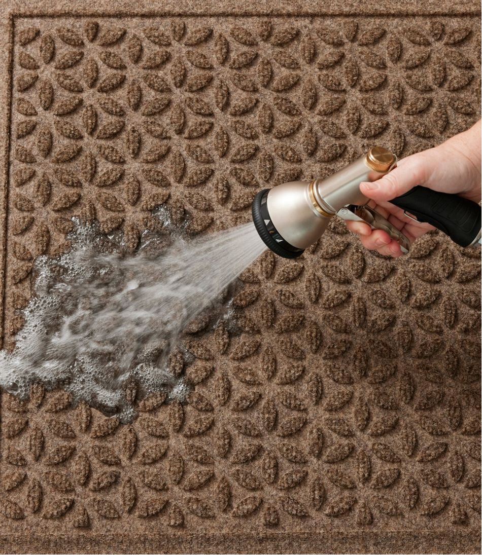 Heavyweight Recycled Waterhog Doormat Blooming Circles