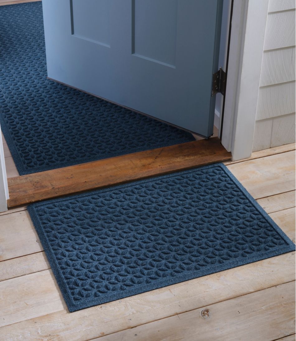 Heavyweight Recycled Waterhog Doormat Blooming Circles