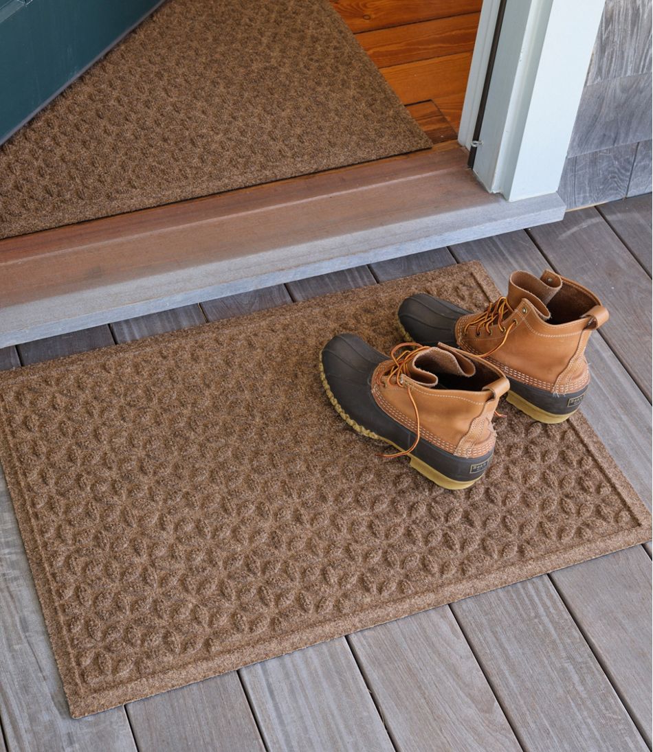 Heavyweight Recycled Waterhog Doormat Blooming Circles