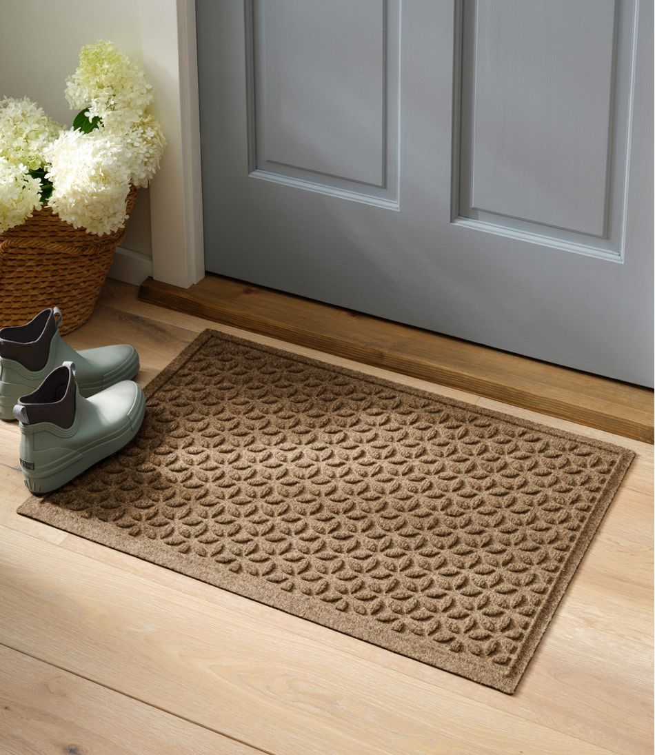 Heavyweight Recycled Waterhog Doormat Blooming Circles