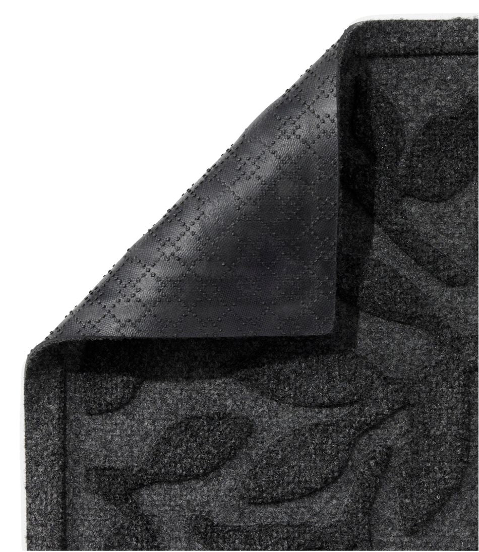 Heavyweight Recycled Waterhog Doormat Woodland Leaf Half Round