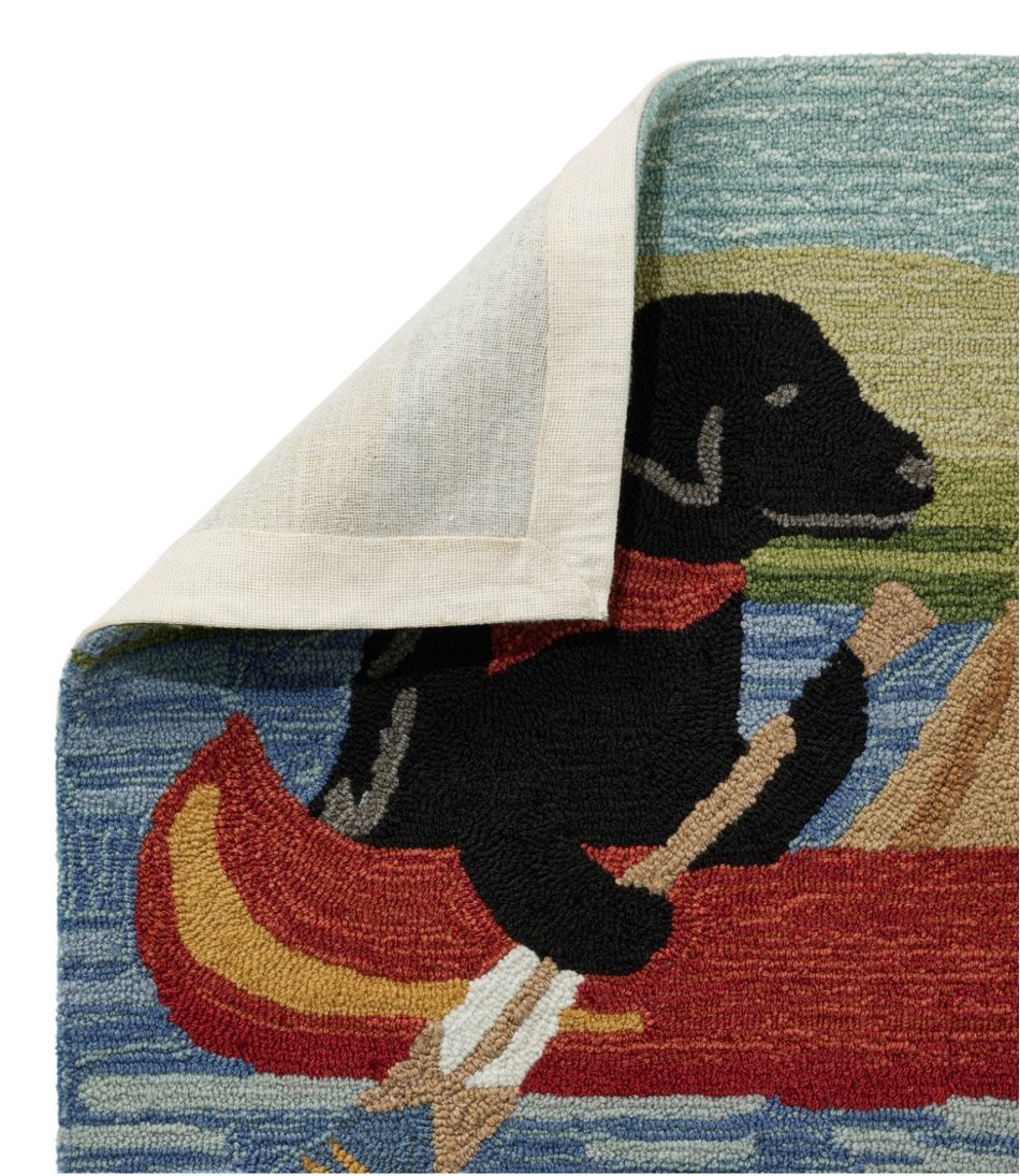 Dog Canoe Indoor/Outdoor Vacationland Rug