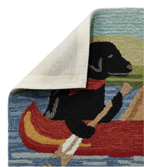 Dog Canoe Indoor/Outdoor Vacationland Rug
