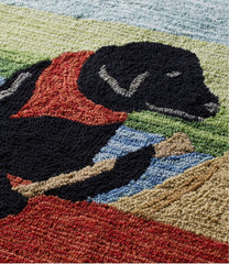Dog Canoe Indoor/Outdoor Vacationland Rug