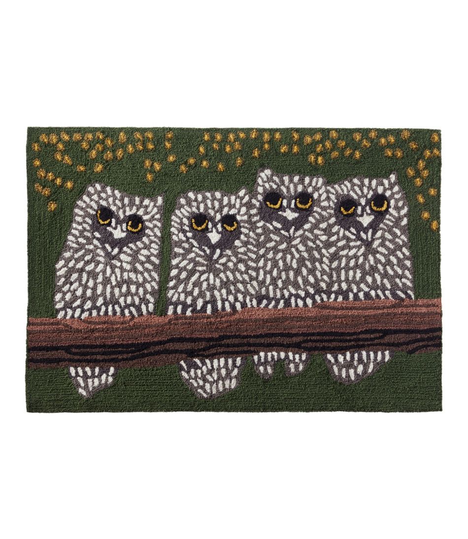 Owls Indoor/Outdoor Vacationland Rug