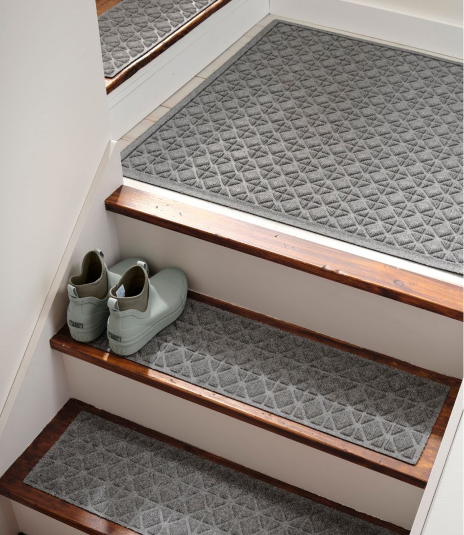 Everyspace Recycled Waterhog Mat Set of Four Tiles Stair Treads