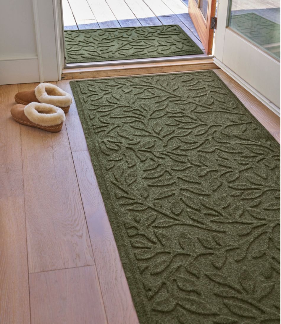 Heavyweight Recycled Waterhog Mat Runner Woodland Leaf