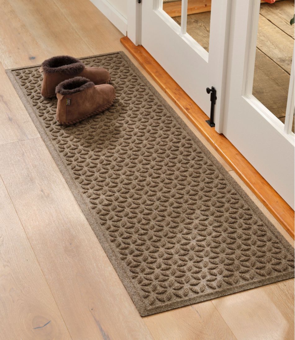 Heavyweight Recycled Waterhog Mat Runner Blooming Circles