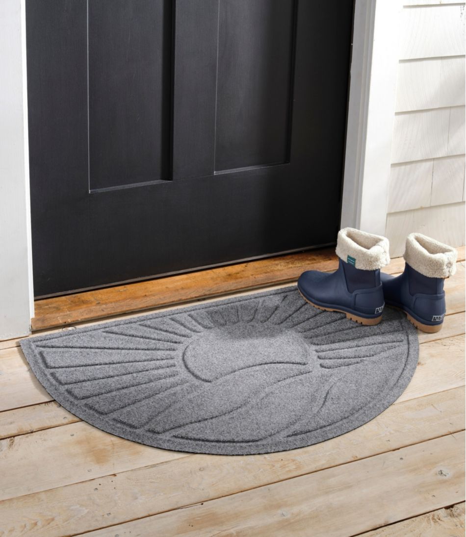 Half Round Sunrise Everyspace Recycled Waterhog Doormat