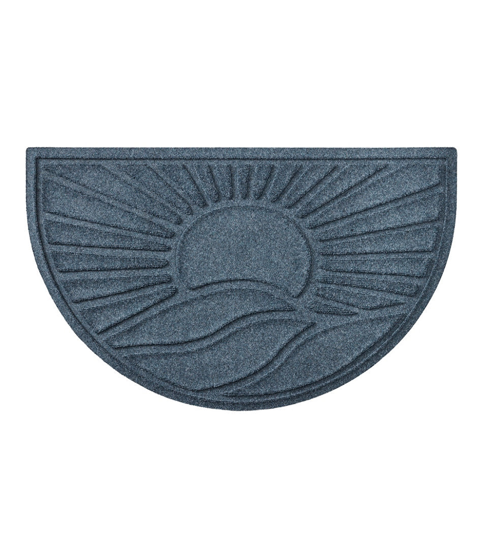 Everyspace Recycled Waterhog Doormat Sunrise Half Round