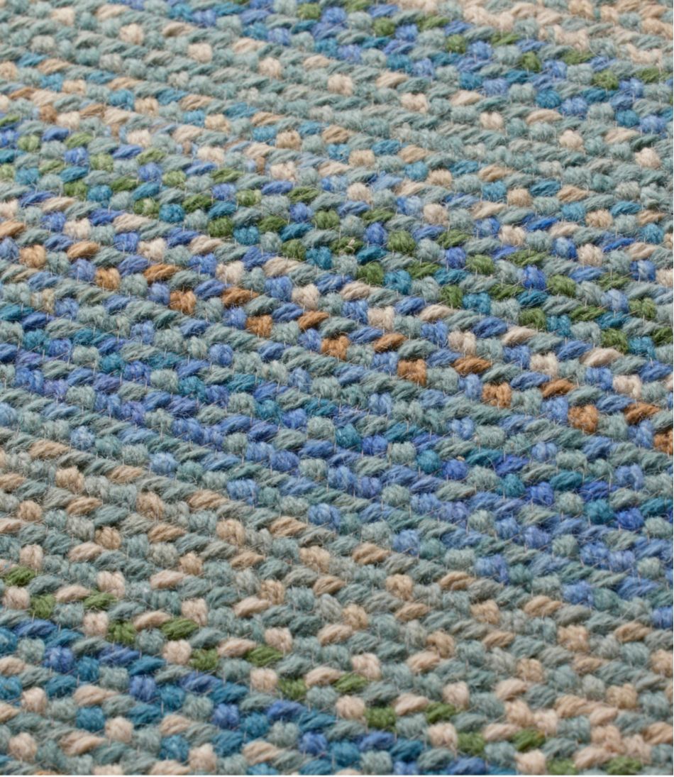 L.L.Bean Braided Wool Rug Horizontal Braid