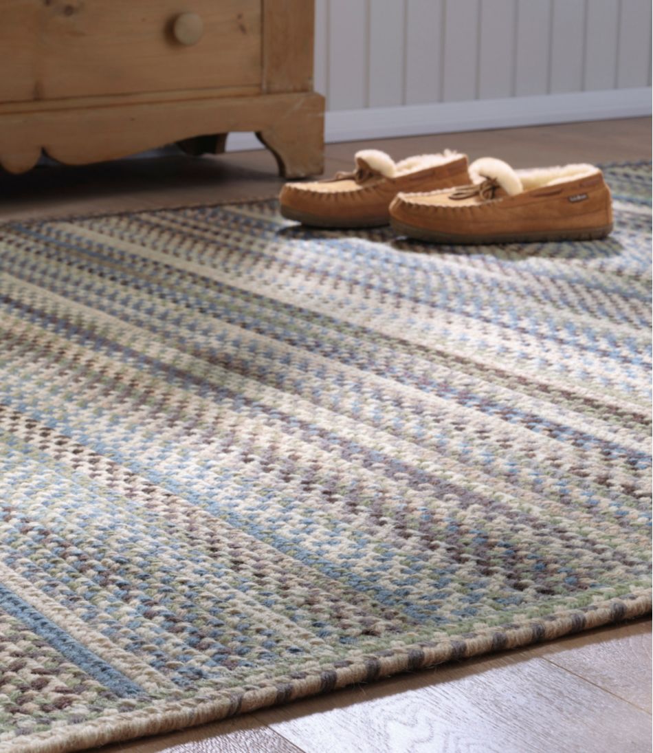L.L.Bean Braided Wool Rug Horizontal Braid