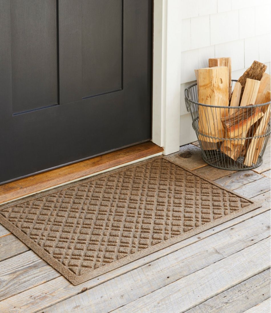 Heavyweight Recycled Waterhog Doormat Plaid