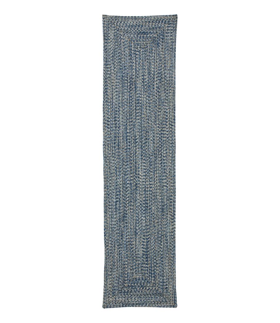 Concentric Pattern Rectangular All-Weather Braided Runner