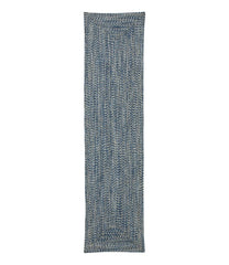 Concentric Pattern Rectangular All-Weather Braided Runner