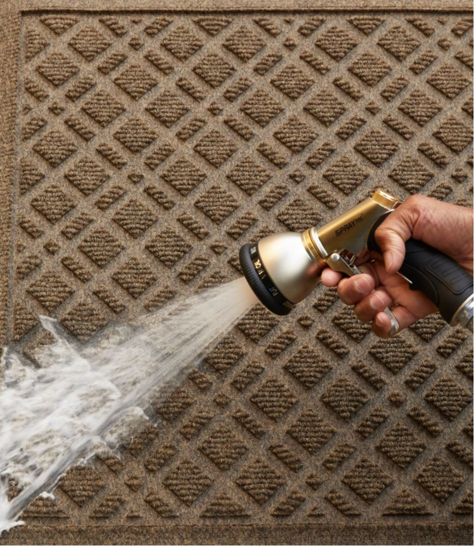 Heavyweight Recycled Waterhog Mat Plaid Runner