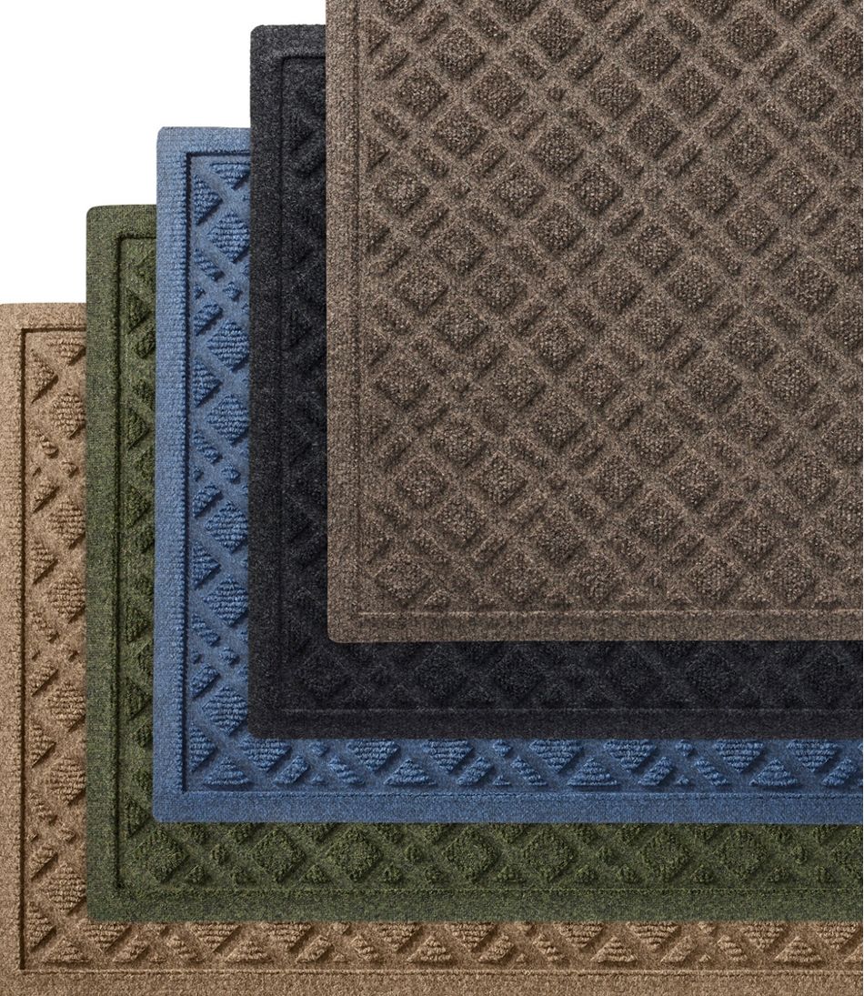 Heavyweight Recycled Waterhog Mat Plaid Runner