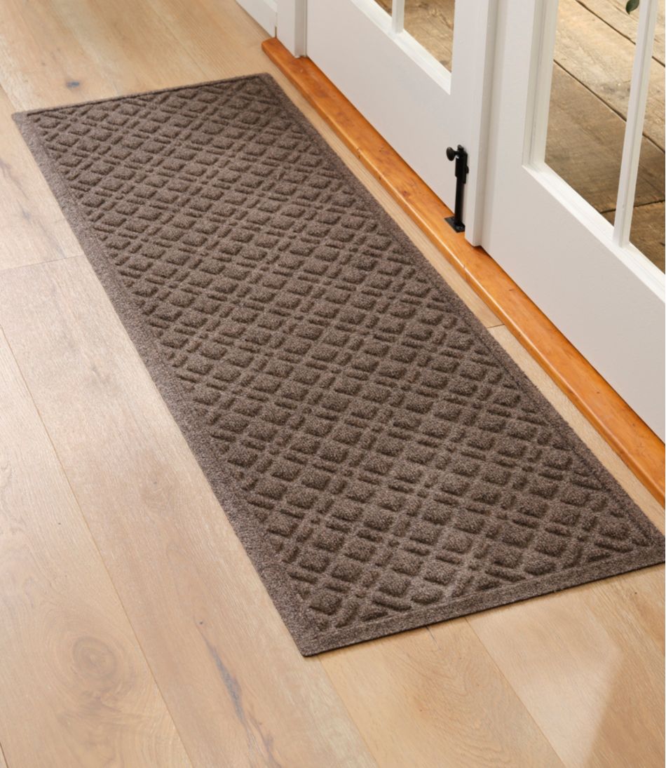 Heavyweight Recycled Waterhog Mat Plaid Runner