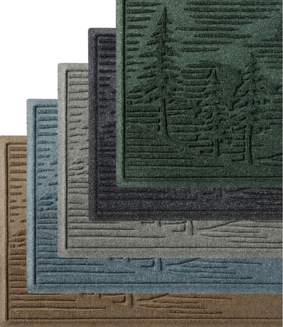 Everyspace Recycled Waterhog Wide Doormat, Pine Trees
